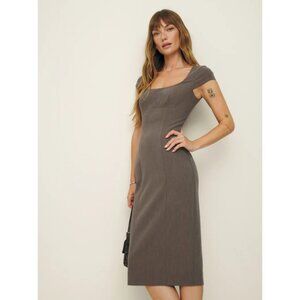 Reformation Coco Midi Dress in Cafe